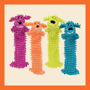 De Multipet Loofa Floppy Moppy is een lichtgewicht hondenspeeltje zonder vulling, diverse kleuren. Hondenspeelgoed, speelgoed voor honden.
