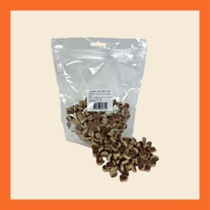 zacht hondensnoepje in de vorm van sushi Zak met zachte hondensnoepjes met kip en kabeljouw smaak