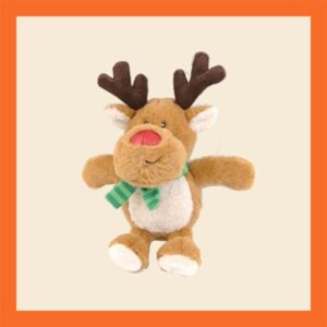 Happy pet rendier hondenknuffel, kerst knuffel kerstcadeau hond kerstspeelgoed hond kerst hond kerstknuffel hond