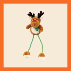 happy pet rendier met touwbenen kerstcadeau hond kerstspeelgoed hond kerst hond kerstknuffel hond